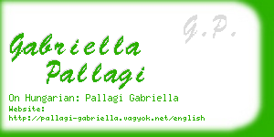 gabriella pallagi business card